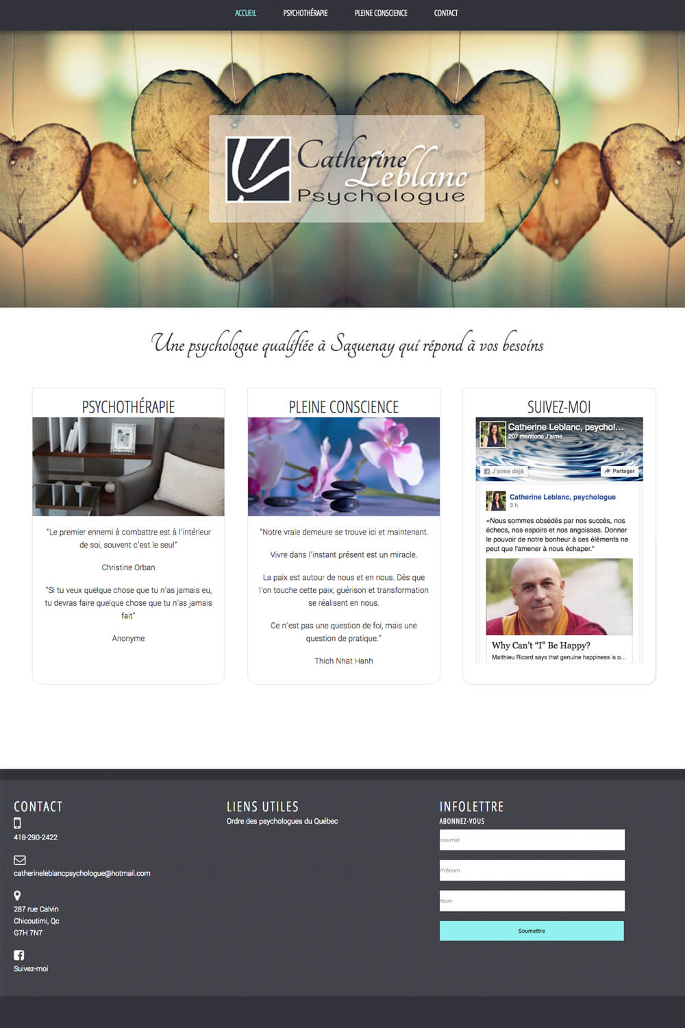 Projet web Catherine Leblanc