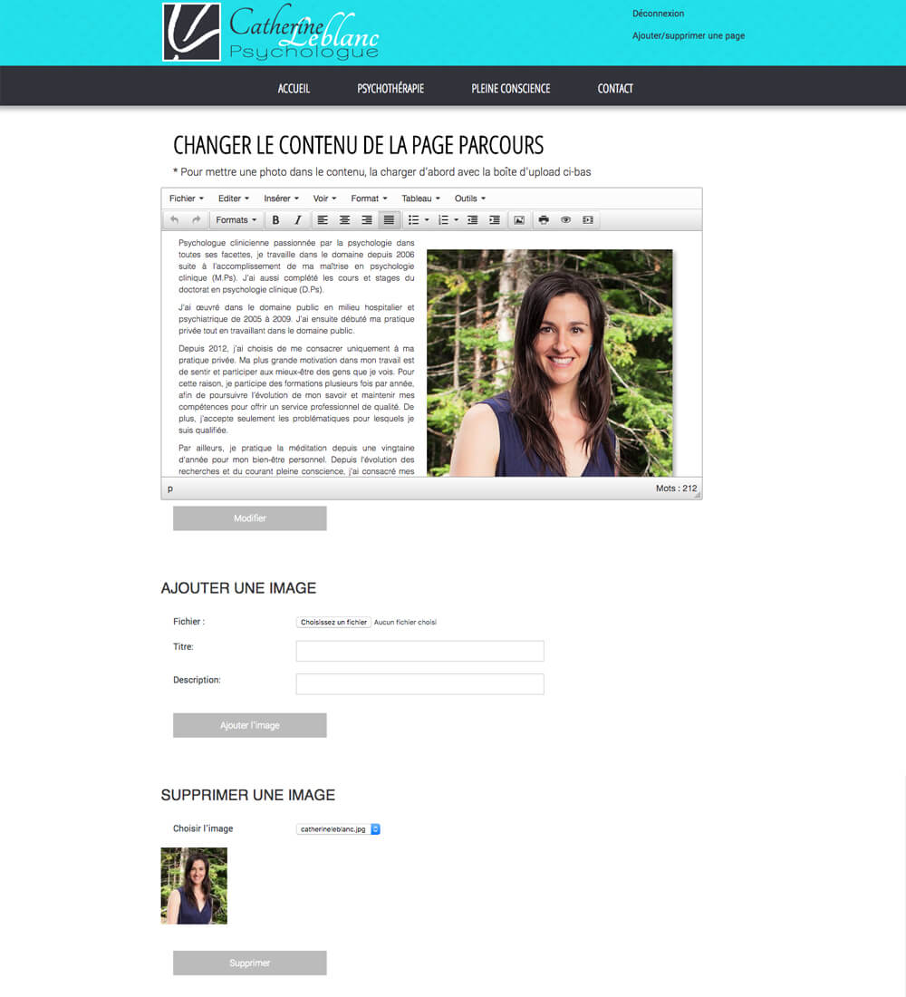 Projet web Catherine Leblanc