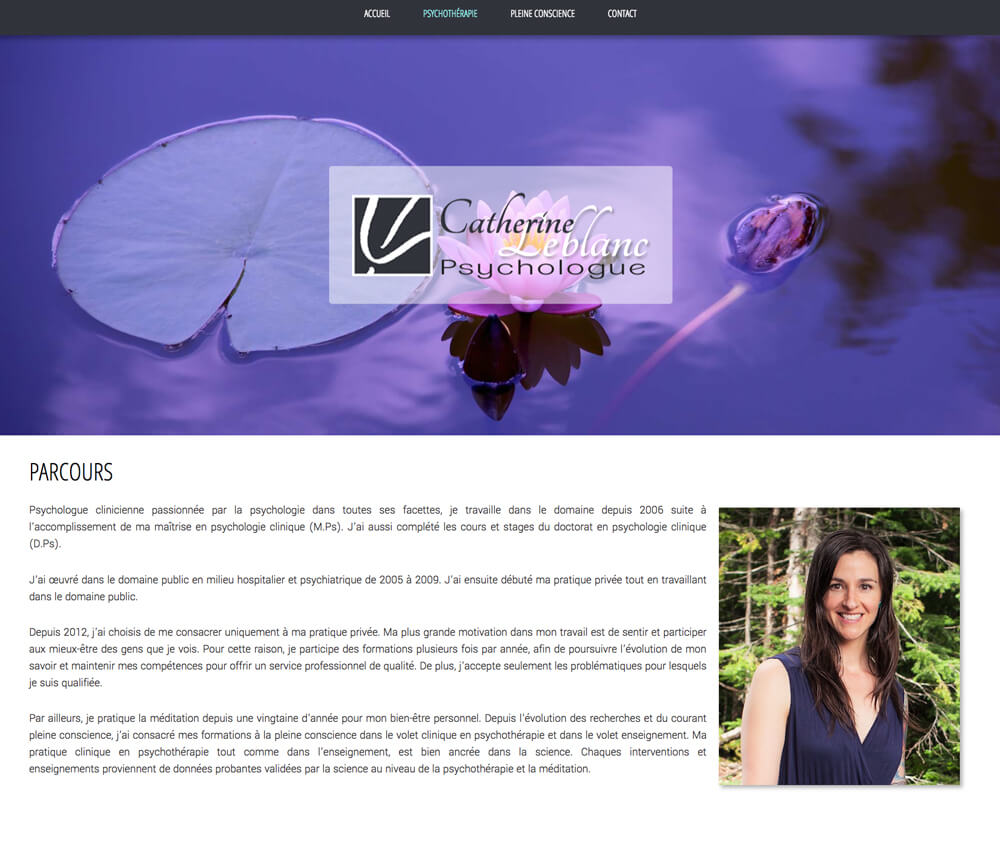 Projet web Catherine Leblanc