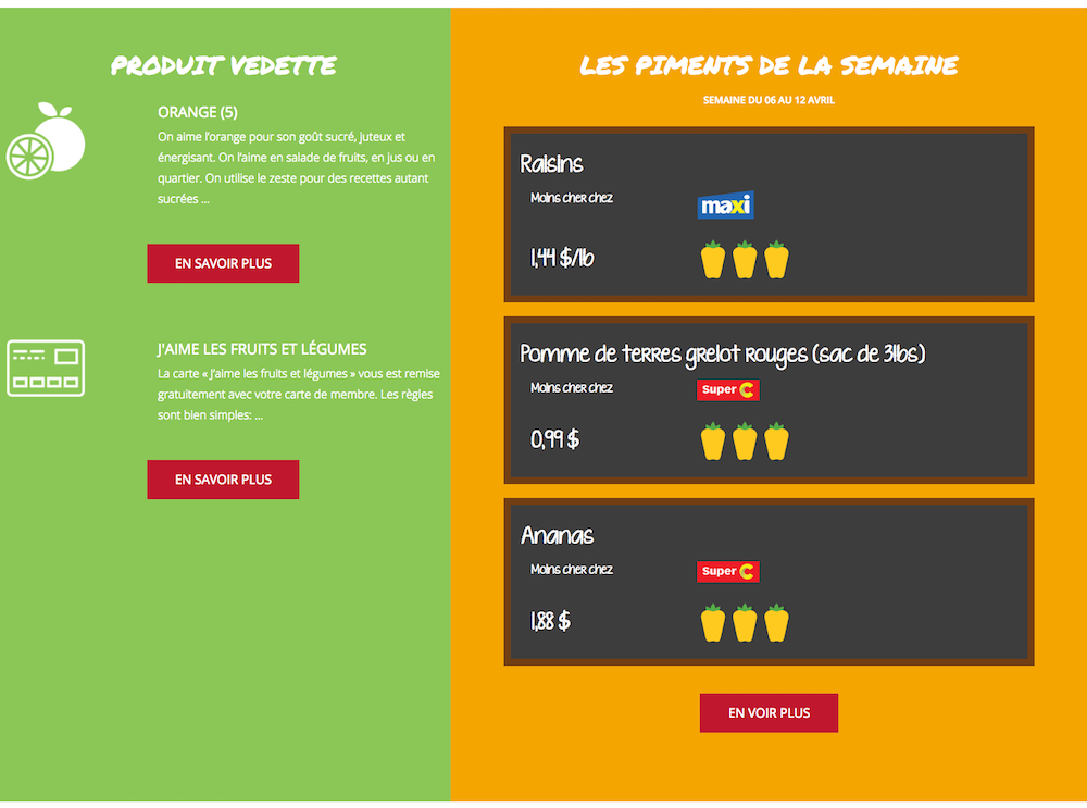 Projet web Epicerie La Recette