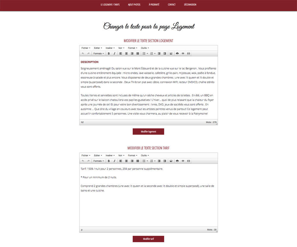 Projet La Patrymoine