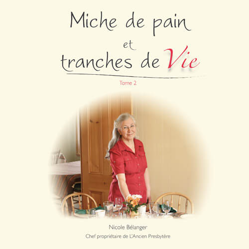 Livre de recette miche de pain et tranches de vie
